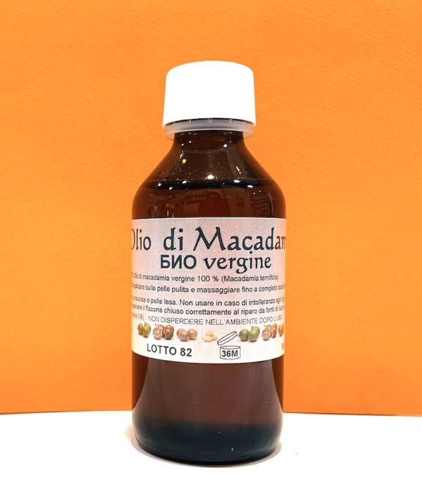 Olio di macadamia bio vergine - Nonna Ortica | Erboristeria Erbainfusa Como | Shop Online