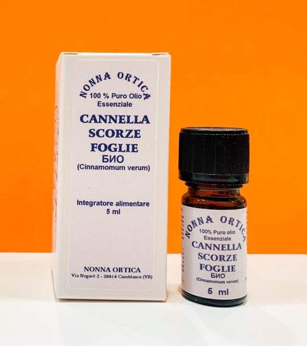 Olio essenziale - cannella scorze foglie - Nonna Ortica | Erboristeria Erbainfusa Como | Shop Online